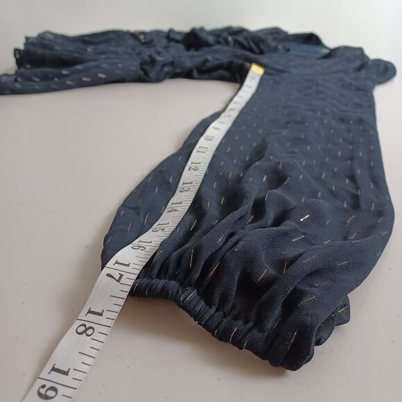 Forever New Metallic Corded Chiffon Blouse - Picture 13 of 16